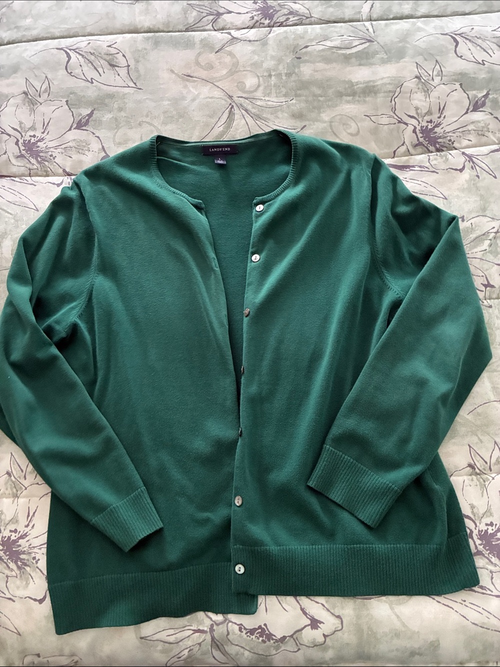 Women’s Lands’ End Button Down Sweater